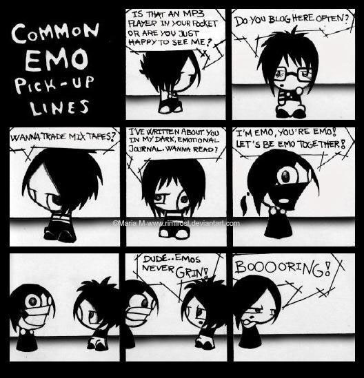 emo cartoons in love. would it spell my love?